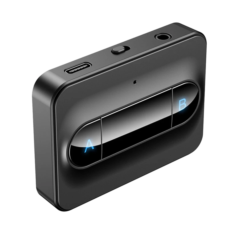 

Bluetooth 5,0 аудио передатчик 3,5 мм AUX низкая задержка стерео беспроводной адаптер Подключение 2 наушников для ТВ ПК Коробка