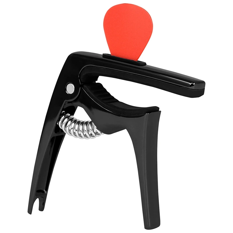 

1 Set Folk Guitar Capo Plug-In Paddle 3-In-1 Multi-Functional Metal Capo Electric Easy Install Easy To Use