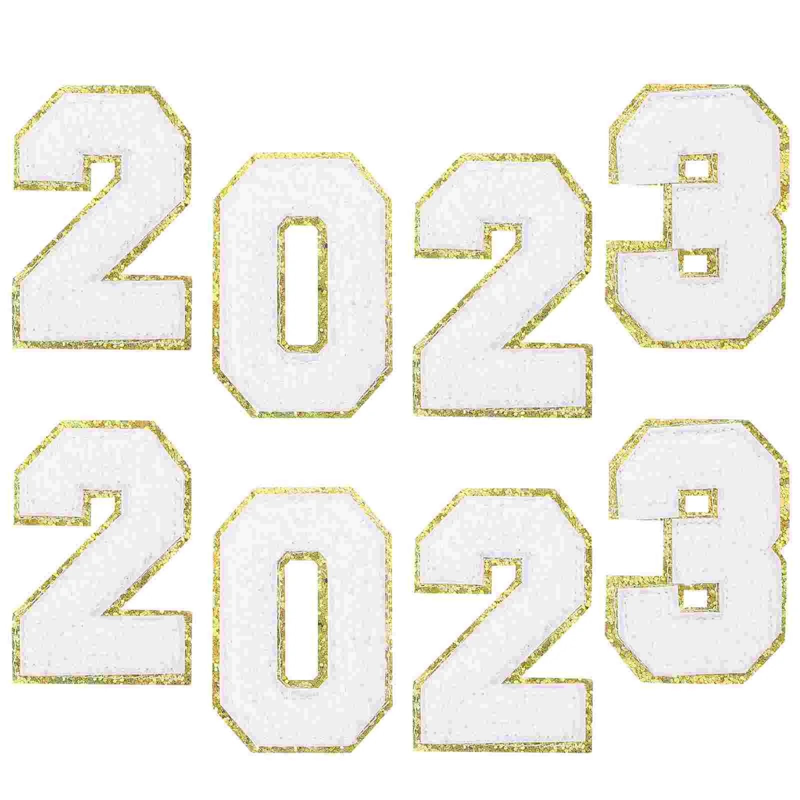 

2 комплекта, нашивки с номером для одежды