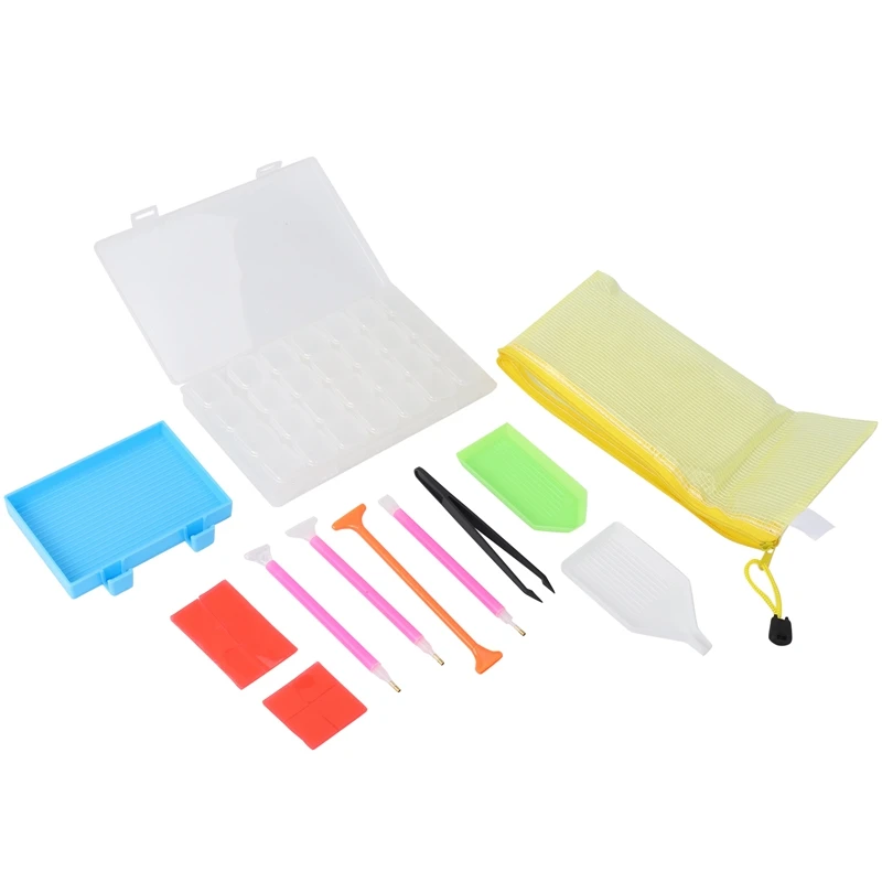 

BEAU-20 шт., аксессуары для алмазной живописи, аксессуары для рукоделия, наборы алмазных крестов с 28 слотами, алмазная вышивка Bo