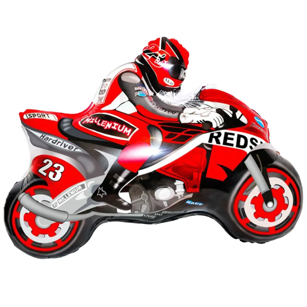 

50pcs/Set Race Car Vehicles Motocross Motorbike Foil Balloon Kids Boy Birthday Baby Shower Racing Theme Party Decoration Red
