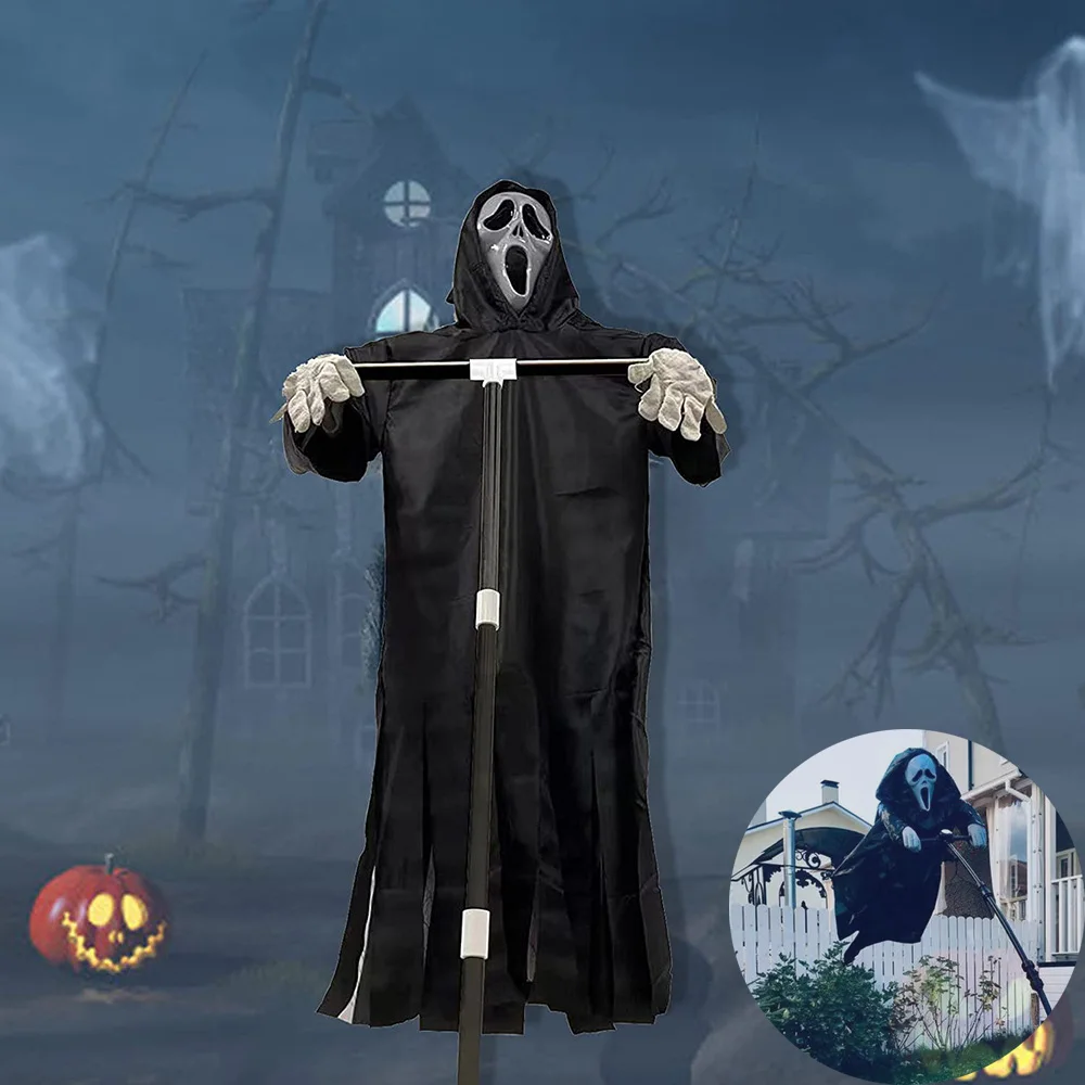 

Украшение для сада на Хэллоуин, крик, страшный призрак, креативный двор, искусство, страшный крик, призрак, украшение на Хэллоуин