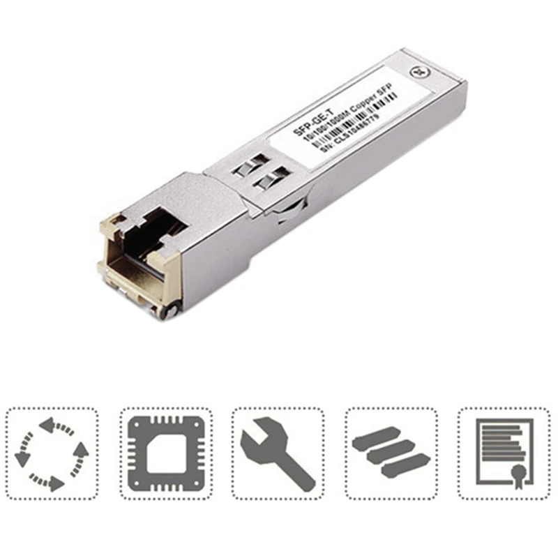 Модуль SFP RJ45 коммутатор Gbic 10/100/1000 коннектор медный модуль гигабитный порт Ethernet 1