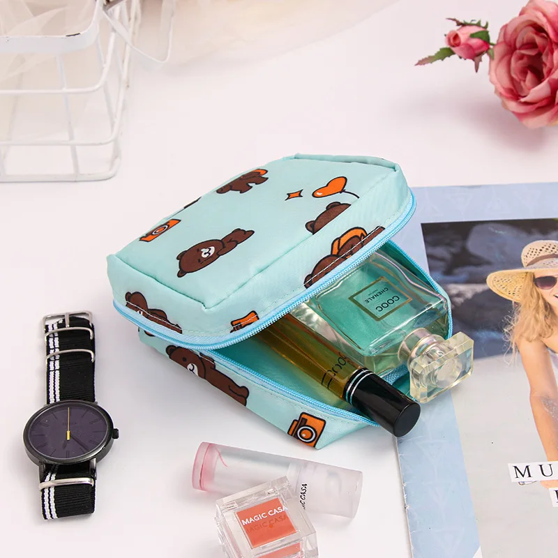 

Mini Storage Cosmetic Bag Women Tampon Sanitary Pad Pouch Organizer Portable Makeup Bag Lipstick Girls Cute Neceser Mujer Travel