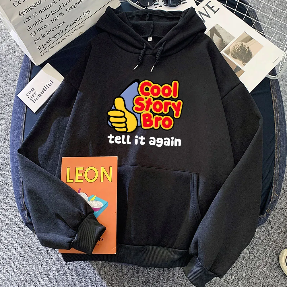 

Cool Story Bro Hoodies Women Anime Leisure Cartoon Unisex Harajuku Kawaii Graphic Sweatshirts Winter Warm Hoody Female Pullovers