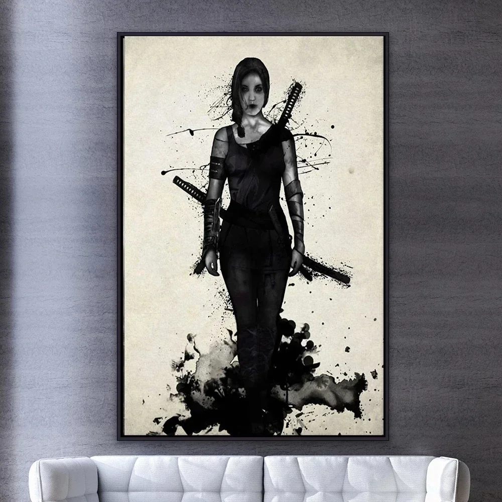 Peinture sur toile de samouraï impressions HD art moderne affiches abstraites décoration la maison salon