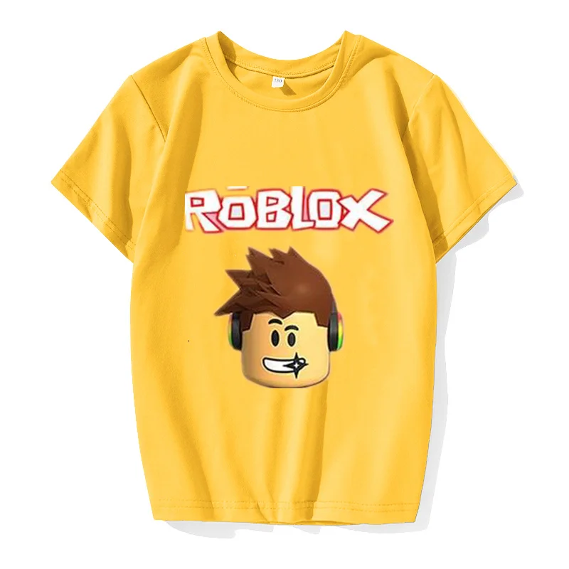 

Robloxing Tshirt Kids Cartoon Graphic Baby Boy Clothes Girls Children Anime Tshirt 2021 Summer Clothing Cotton TeeS Tops Toddler