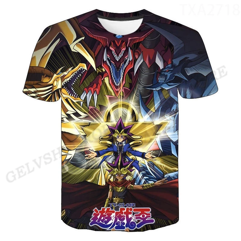 

Футболка Yu Gi Oh с 3d принтом для мужчин и женщин, модные детские топы в стиле хип-хоп, футболки с принтом игры Yu Gi Oh, топы оверсайз, аниме