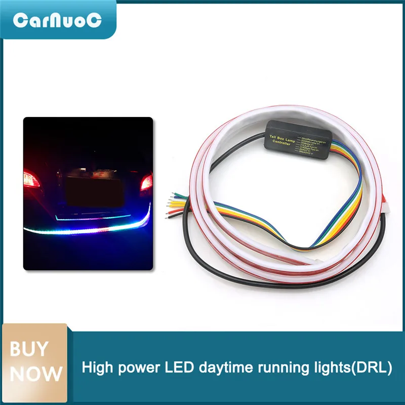 

1pcs Car LED Strip Turn Signal Trunk Strip Tailgate Luggage Light For Tesla BMW VW Chevrolet Ford Mustang Car Accessories