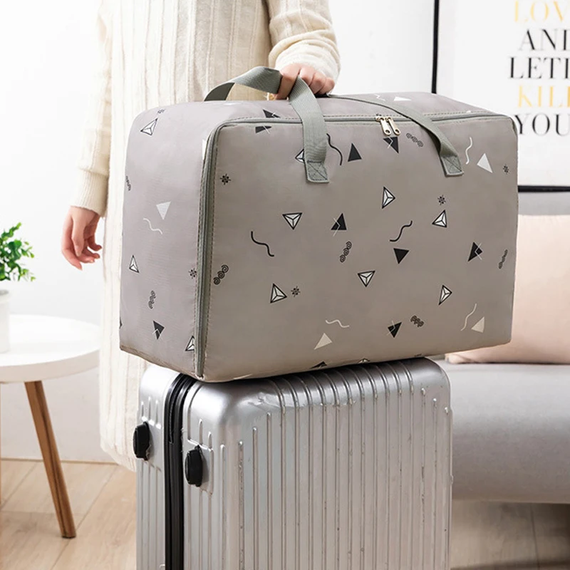 

Сумка из ткани Оксфорд для хранения одеял, домашняя пуховая куртка, шкаф для одежды, портативный органайзер для багажа, пыленепроницаемый в...