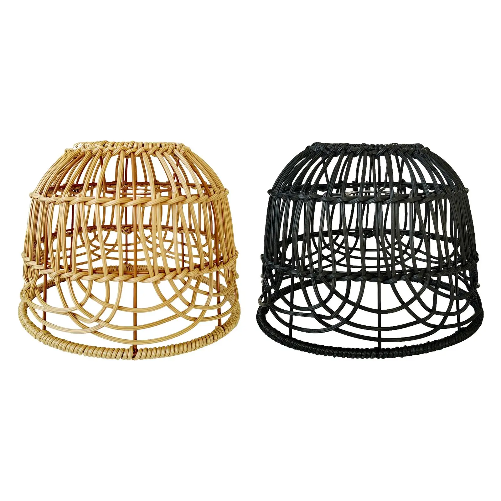 

Rattan Lamp Shade Rattan Basket Chandelier Lamp Shade Scandi Ceiling Pendant Light Shade for Living Room Restaurant Kitchen Home