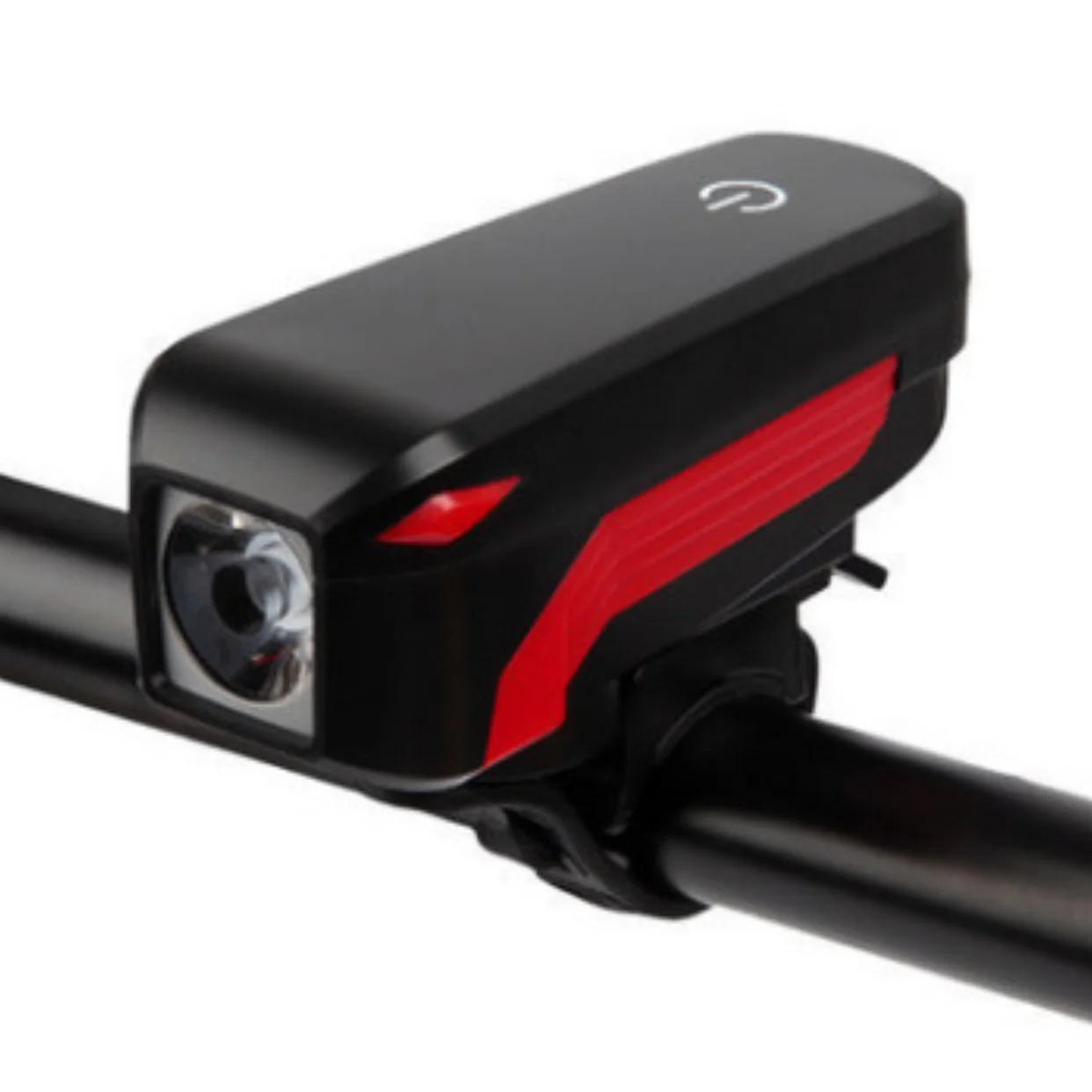 

7599 велосипедный светильник, звуковой сигнал для горного велосипеда, зарядка через USB, яркий звуковой сигнал, встроенный велосипедный светил...