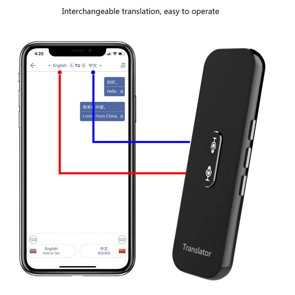 

NEW G6X Instant Voice Translators Mini Portable Intelligent Interpreters Real Time Voice 137 Languages Wireless For Travelling