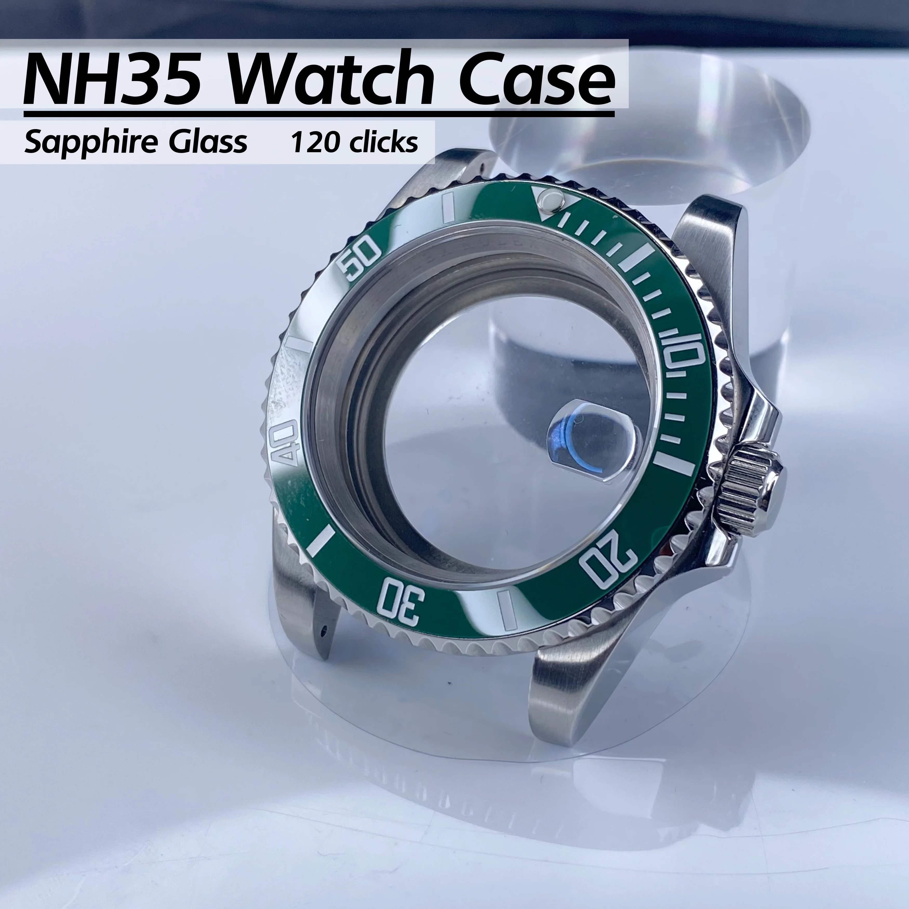 Корпус для часов NH35 40 мм высококачественный корпус из нержавеющей стали с