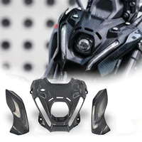 for yamaha mt 09 mt09 fz09 fz 09 2020 2021 2022 motorcycle modified 100 3k carbon fiber front nose headlight cover fairing cowl