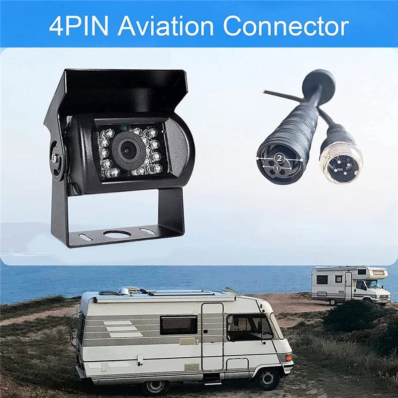 1080P HD резервная камера IP69 водонепроницаемая заднего вида с широким углом обзора