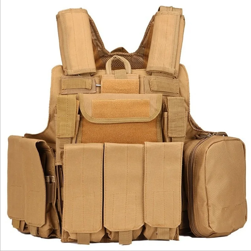 

Hunting Vest Military Tactical Vest Airsoft Paintball Gear Hunting Tactical Gear Armor Vest CS Equipment 8 Pcs Vest