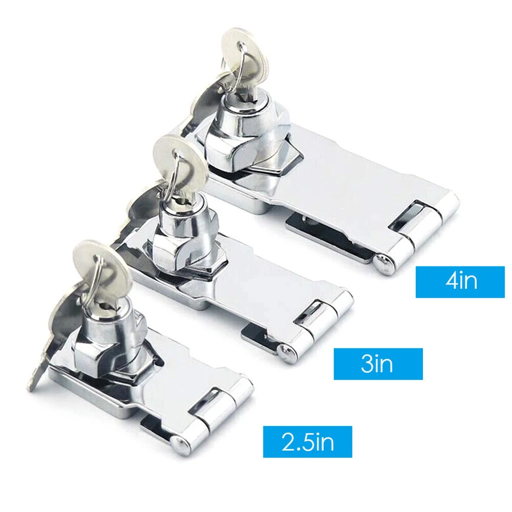

Cabinet Lock Door Lock Drawer Latch Lock Buckle Padlock Metal Safety Wardrobe With Lock Tag Anti Theft Hardware