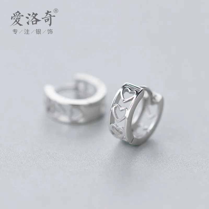 

Ear Clip Ear Clip Women's Fashion Korean Style Personality Hollow out Love Ear Clip Wholesale Simple Ear JewelryE2213