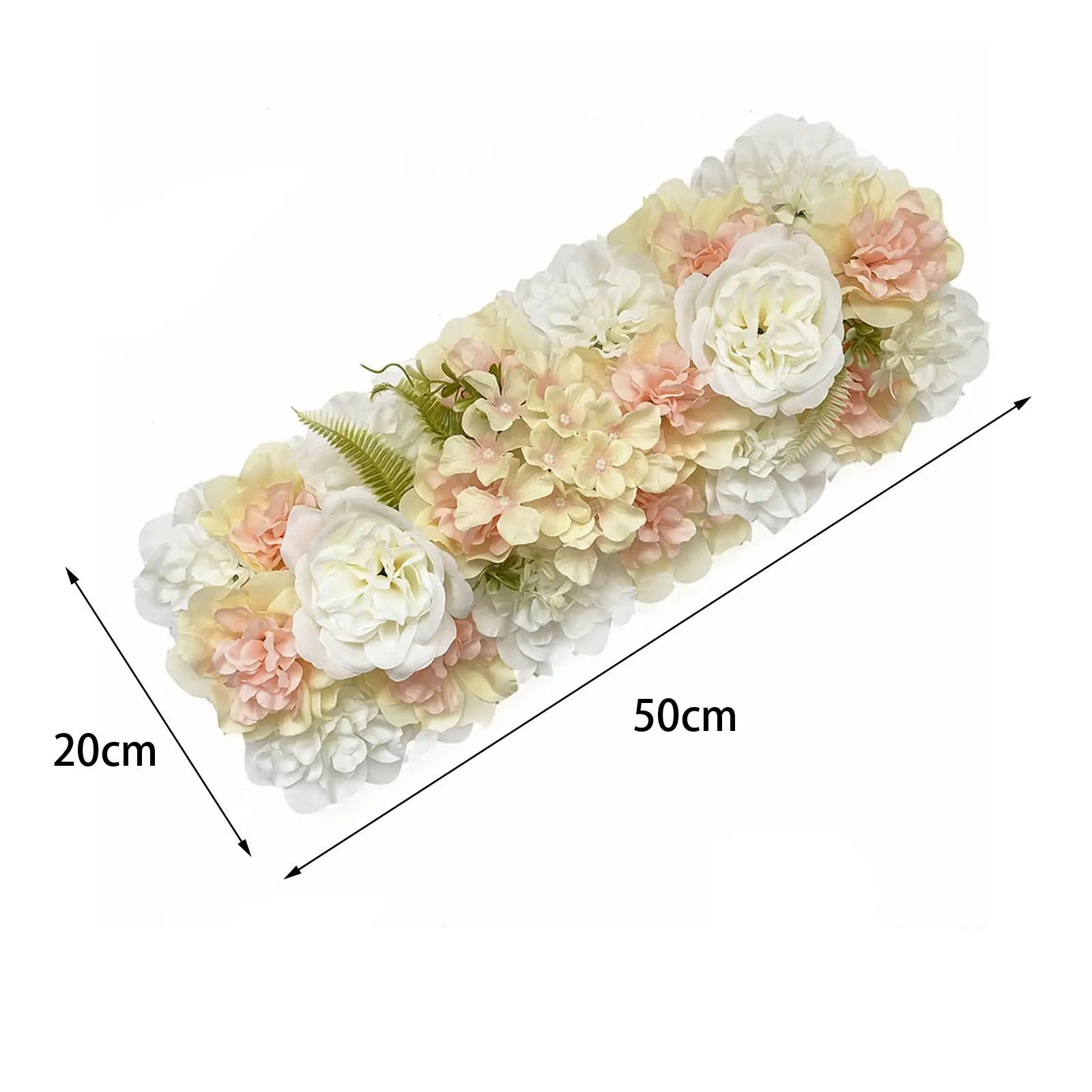 Фото Цветочная панель-арка с искусственными цветами из шелка для свадьбы, дома и церемоний №3