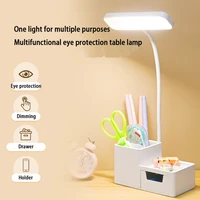 led officereading desk lamp touch dimmable foldable 4w usb charging reading light with high quality 3 years warranties