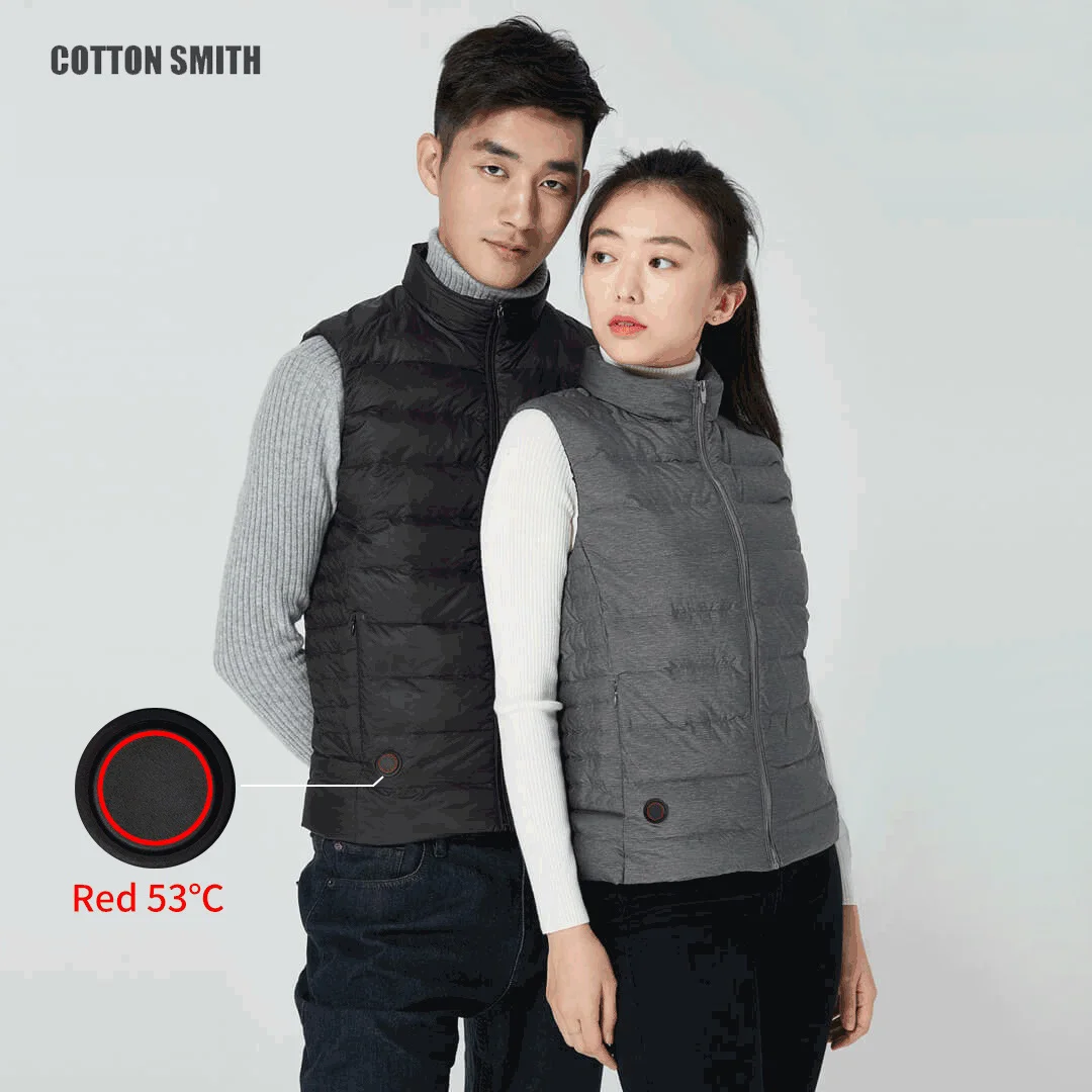 

Cottonsmith Graphene Electric USB Warm Back Goose Down Vest Heating Jacket Racing Coat Best For Winter from youpin