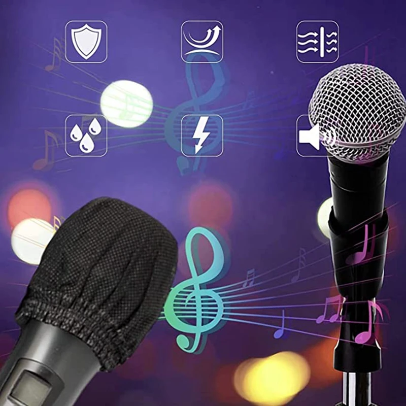 600 Pcs Disposable Microphone Covers, Windscreen Microphone Covers, Handheld Microphone Protective Cap For Karaoke images - 6