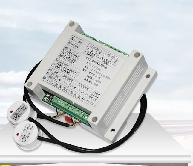 

Флуоресцентный датчик уровня воды, умное устройство для контроля уровня жидкости с 2 бесконтактными датчиками, автоматическое управление