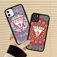 brand guess colorful boho mandala flowers phone case silicone pctpu case for iphone 11 12 13 pro max 8 7 6 plus x se xr