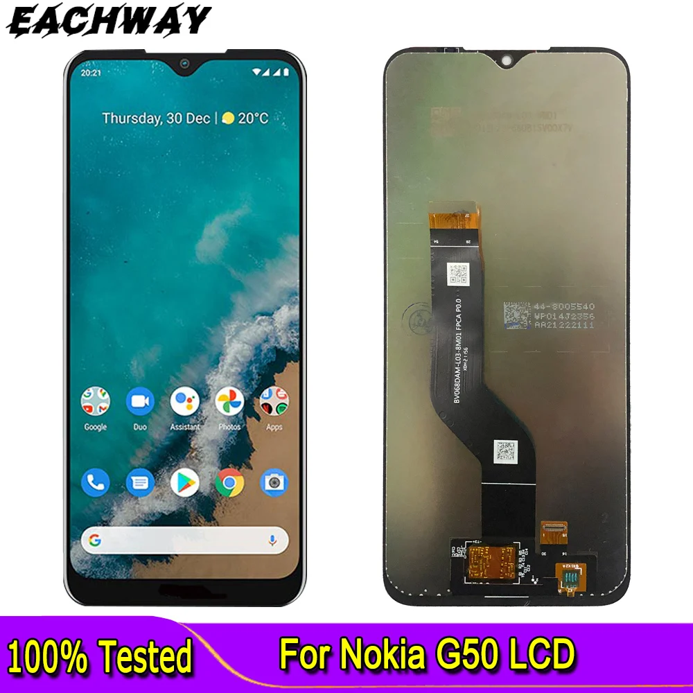 

6.82" For Nokia G50 LCD Display Touch Screen Digitizer Assembly Replacement Parts TA-1358 1390 1370 For Nokia G50 LCD Screen