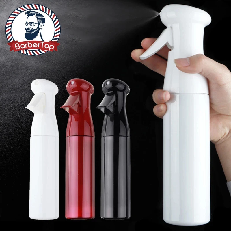 

300ML/200ML Hairdressing Spray Bottle Salon Alcohol Continuous Moisturizing Barber Hair Stylist High Pressur Sprayer Tool