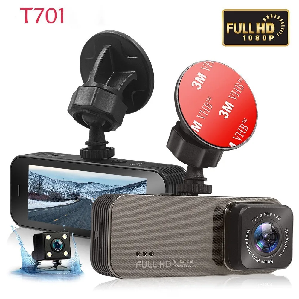 

Видеорегистратор T701, Full HD, 1080P, угол обзора 145 °
