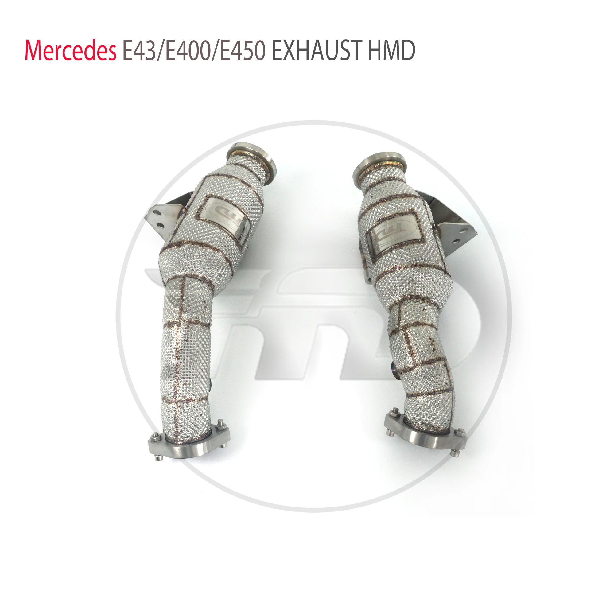

HMD Exhaust System High Flow Performance Downpipe for Mercedes Benz E43 E400 E450 W213 2016+ With Catalytic Converter Header