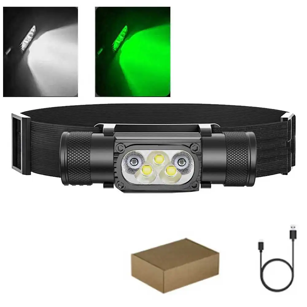 

Налобный фонарь Sololandor 18650 белый зеленый