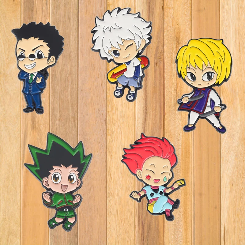 

A0398 HUNTER×HUNTER Badges With Anime Enamel Pin Brooches Lapel Pins Badges on Backpack Accessories Decorative Jewelry Gift