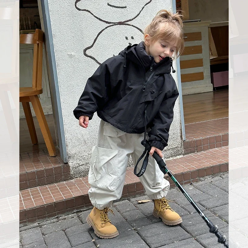 Tongcang для девочек корейская версия куртки в иностранном стиле пуховик зимняя