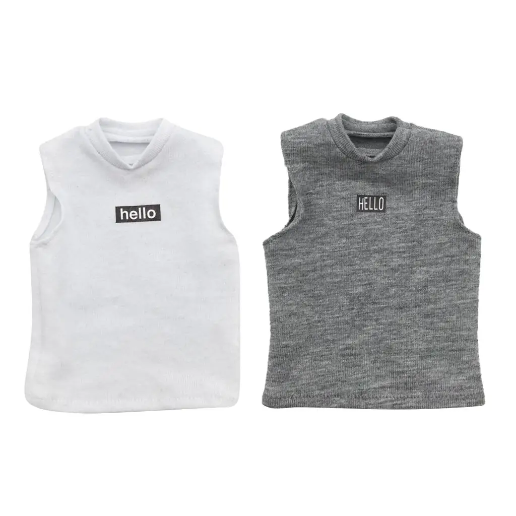 

1/6 мужские майки, футболка без рукавов, Топ Для 12-дюймового действия