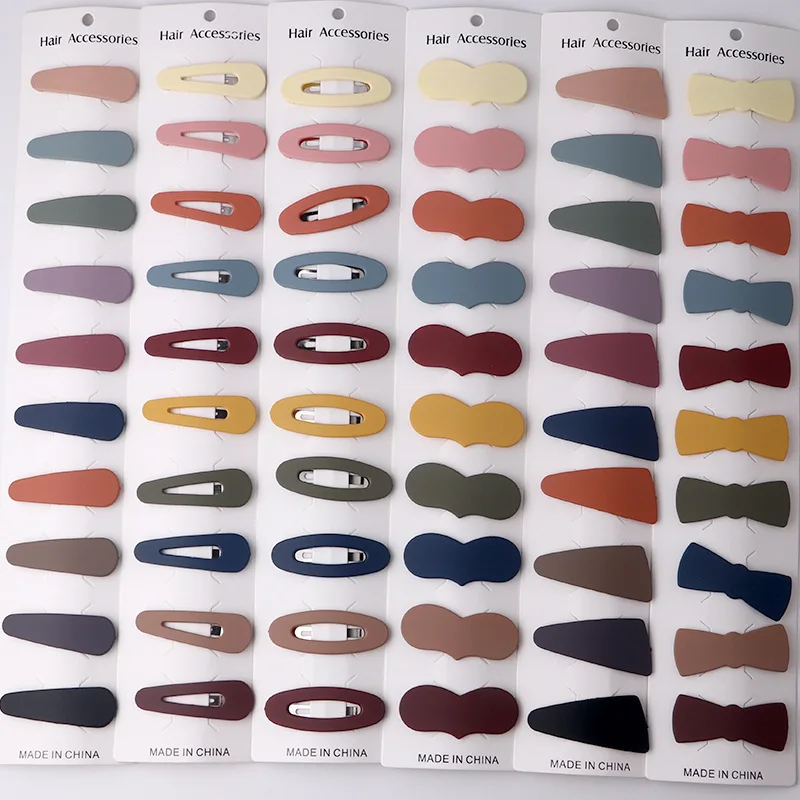 10 шт./набор детские заколки для волос в форме сердца