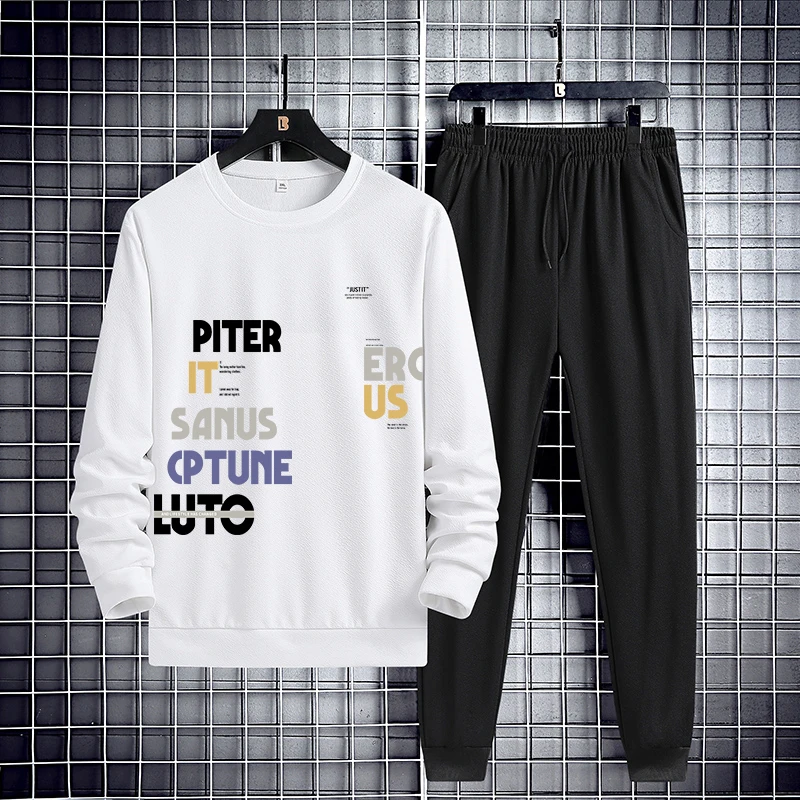 Спортивный костюм мужской из 2 предметов Свитшот и штаны на шнуровке