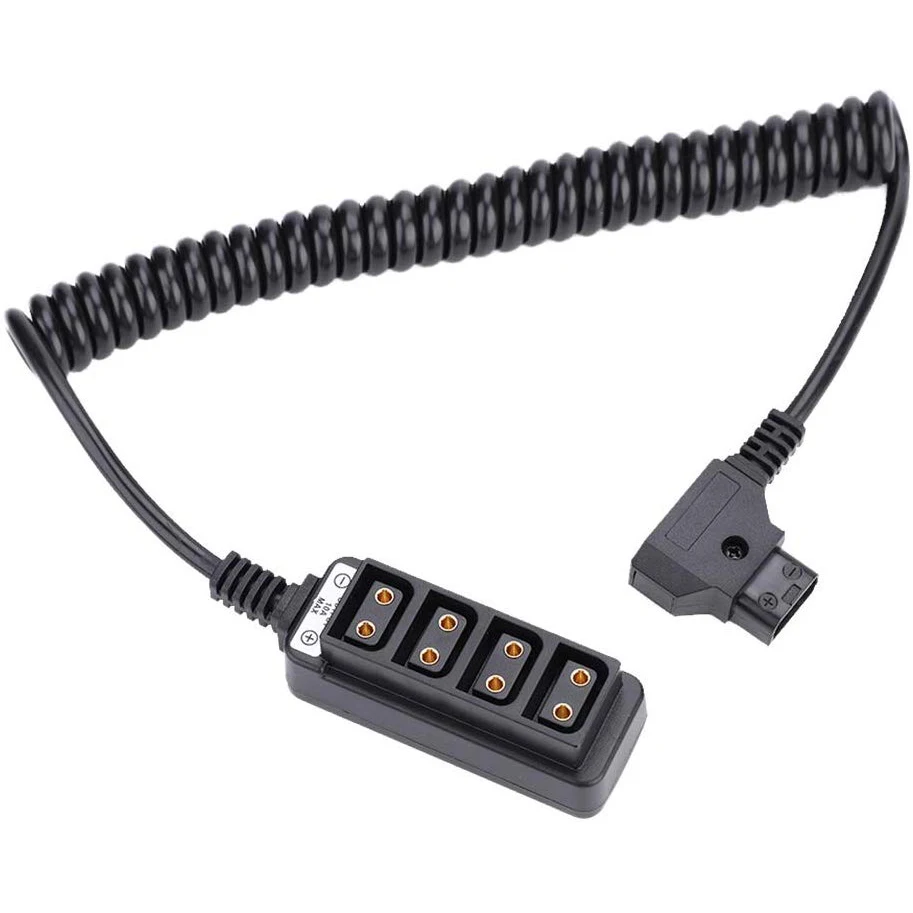 

Разветвитель внешнего разъема типа D-Tap B на 4-портовый гнездовой P-Tap адаптер питания аккумулятора для фотосъемки