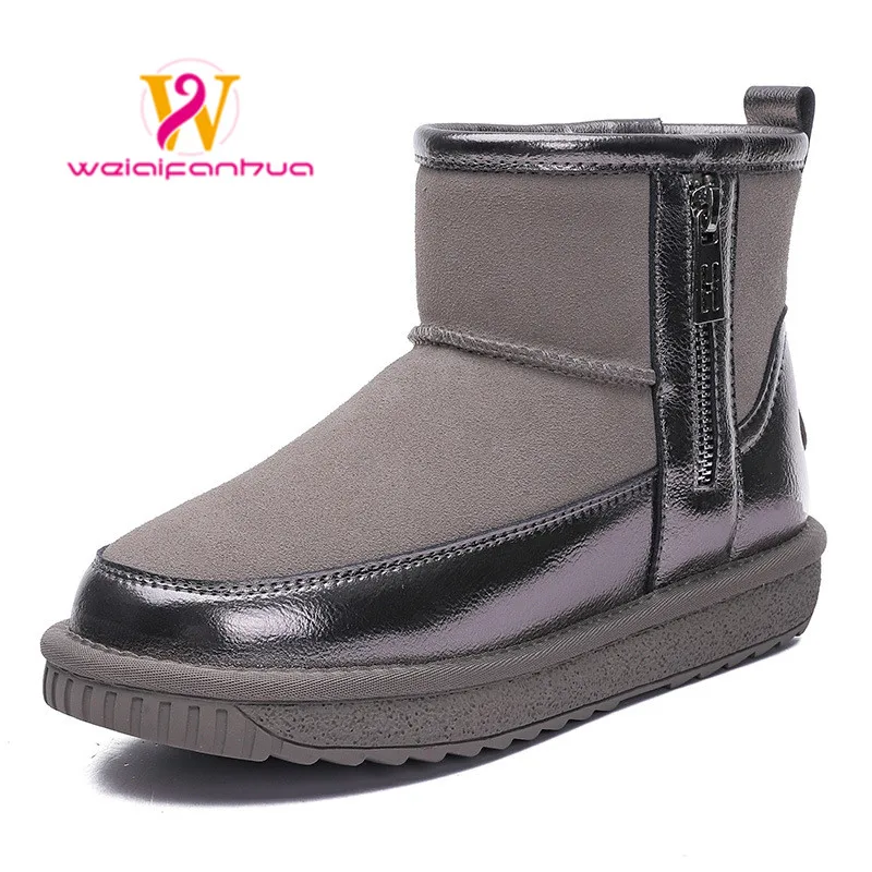 

Snow boots women's sheepskin wool integrated 2022 winter new short wool thick warm non-slip sole casual cotton shoewomen shoes