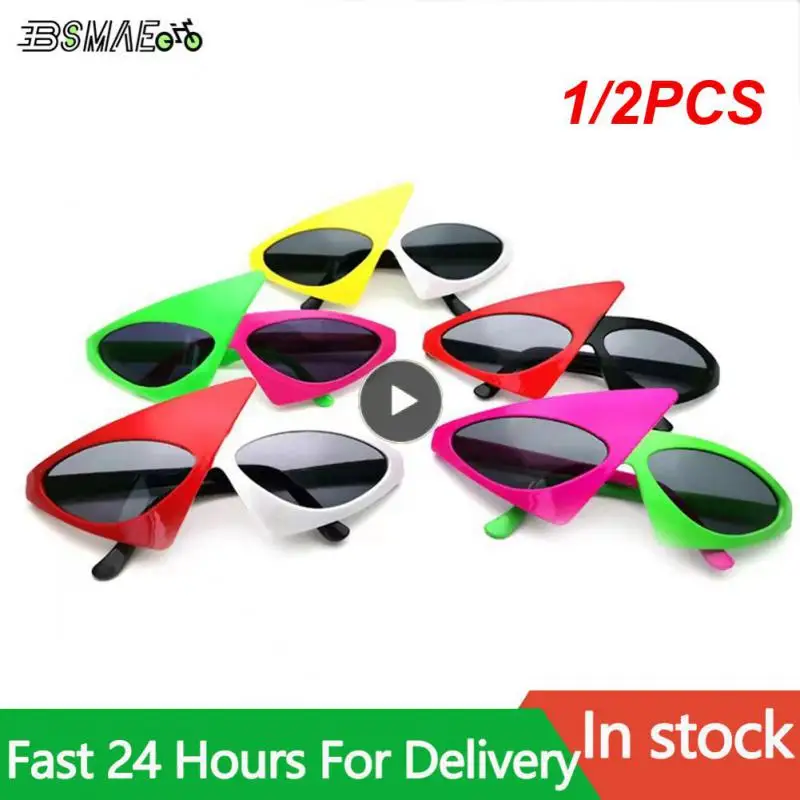 

1/2 шт., износостойкие солнцезащитные очки в треугольной металлической оправе