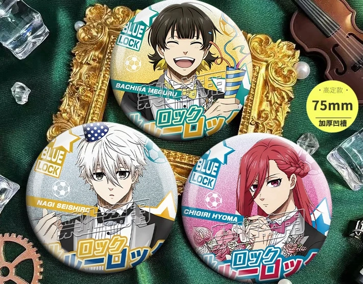 Значок брошь с синим замком Isagi Yoichi Chigiri Hyoma Nagi Seishiro бачira MeguruCosplay DoubleFlash эмблема