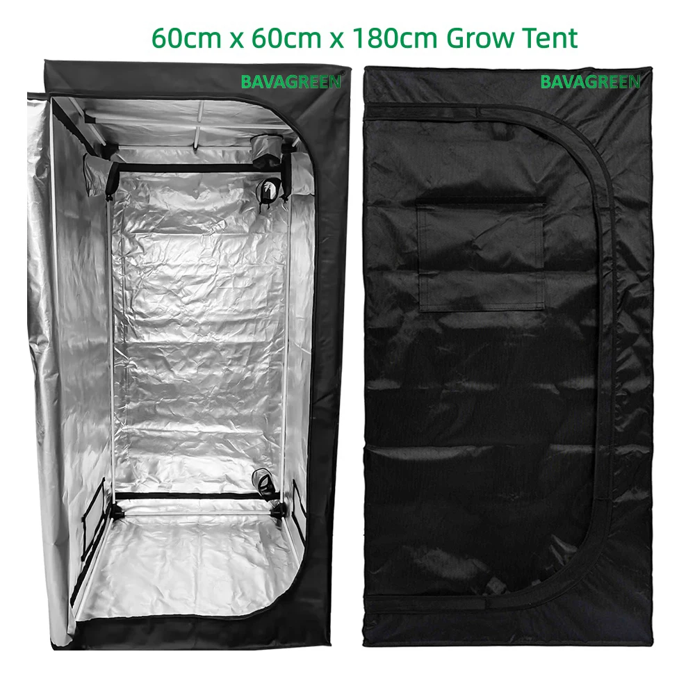 Фото BAVAGREEN Preminum 1680D Diamond Oxford Canvas Grow Tent 60x60x180cm Прочная молния для комнаты для выращивания комнатных растений в саду Набор для выращивания №1