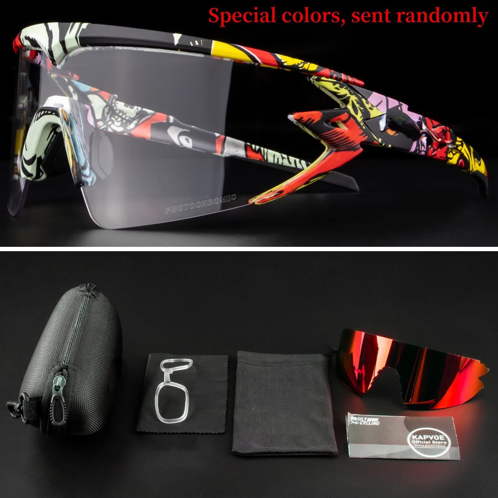 

Фотохромные велосипедные очки для мужчин UV400, велосипедные очки для горных велосипедов, очки для велоспорта, рыбалки, велоспорта, солнцезащ...