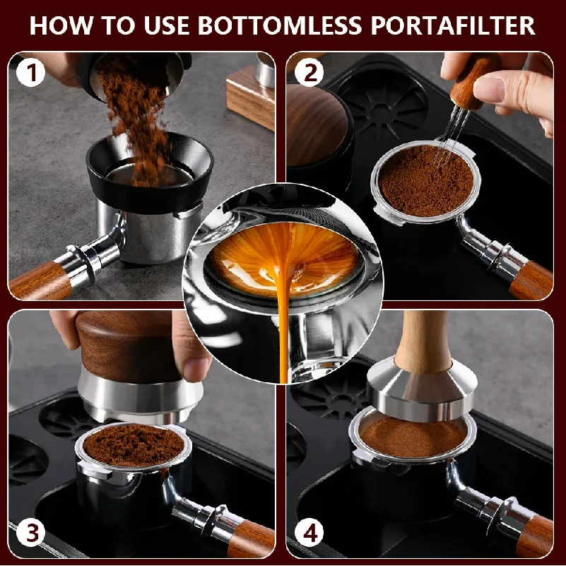 Фото Бездонный портафильтр для кофе 51 мм для Homix H11, Oster, Cecotec, Hibrew 1, 2Cup, сменная фильтрующая корзина, аксессуар для эспрессо-машины №5