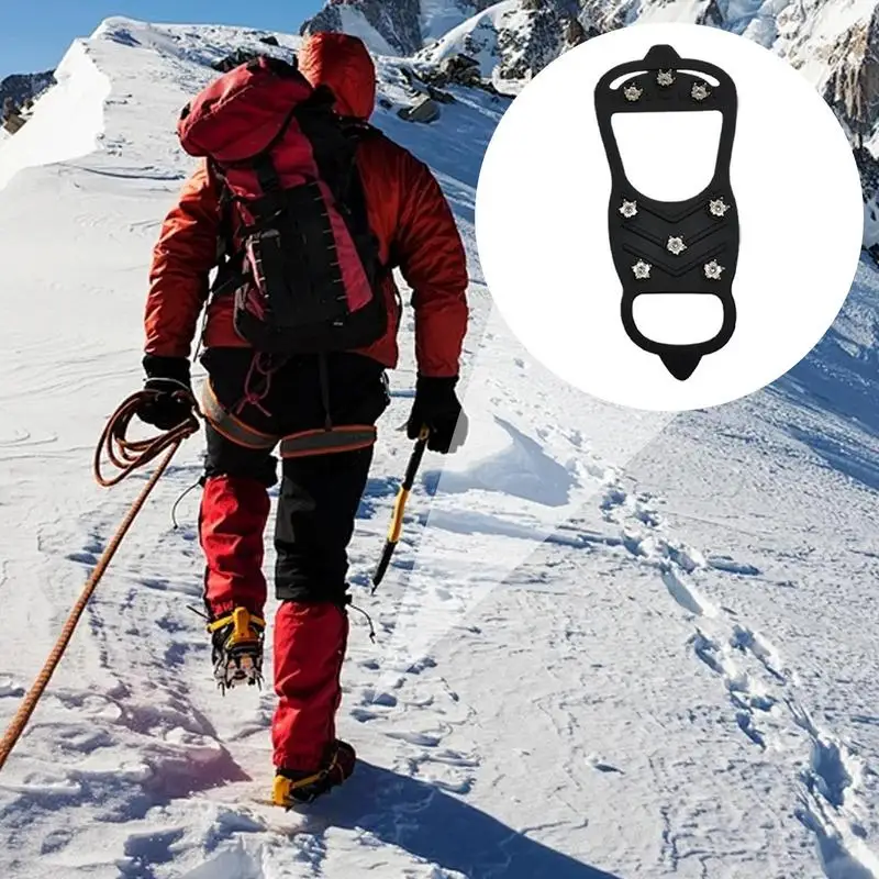 5-зубчатый ледяной захват для обуви женские и мужские кошки шипы снежных шпилек