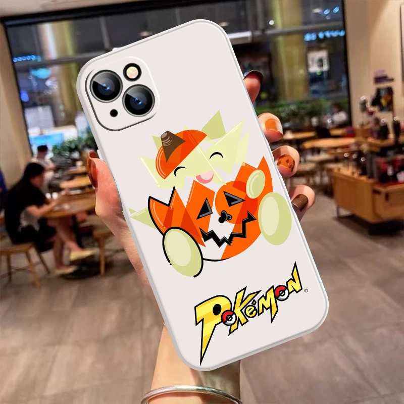 Японский мультяшный Прозрачный чехол для телефона с покемоном iPhone 13 12 11 Pro Mini X XR XS