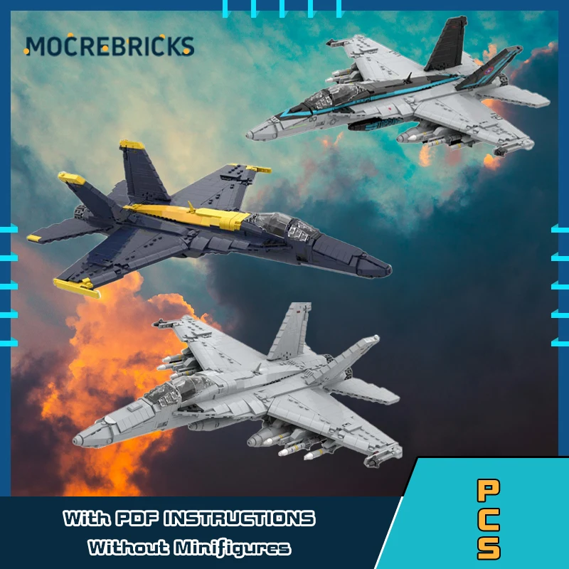 Горячая Распродажа строительные блоки F/A-18E Super Hornet многофункциональная модель
