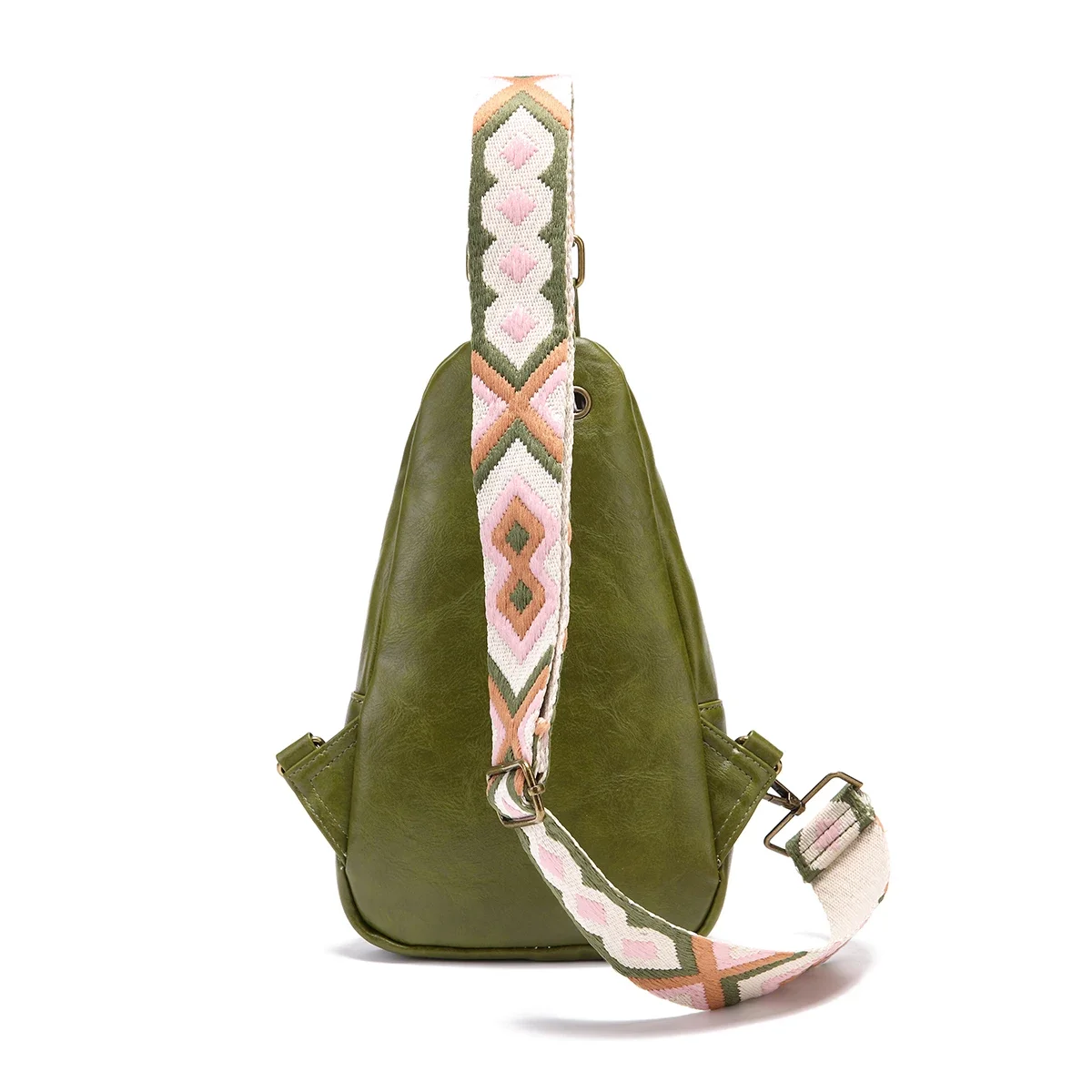 Рюкзак-слинг в стиле ретро сумка через плечо из масляной вощеной кожи нагрудная с